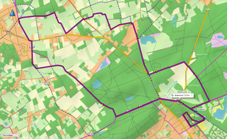 Abdijentocht 2020 (13,5 km)