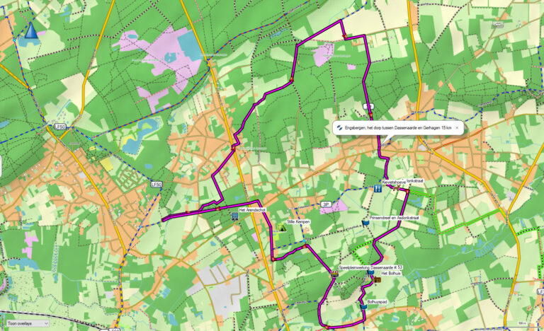 Engsbergen, Dassenaarde en Gerhagen 15 km